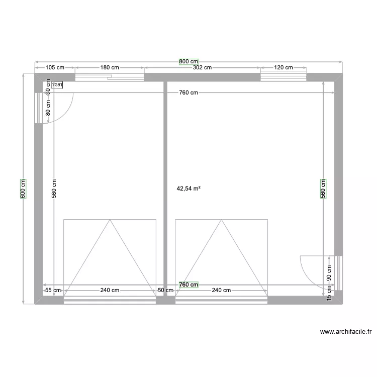 Garage-atelier. Plan de Garage-atelier. Plan de