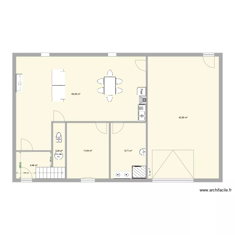 1er &eacute;tage. Plan de 