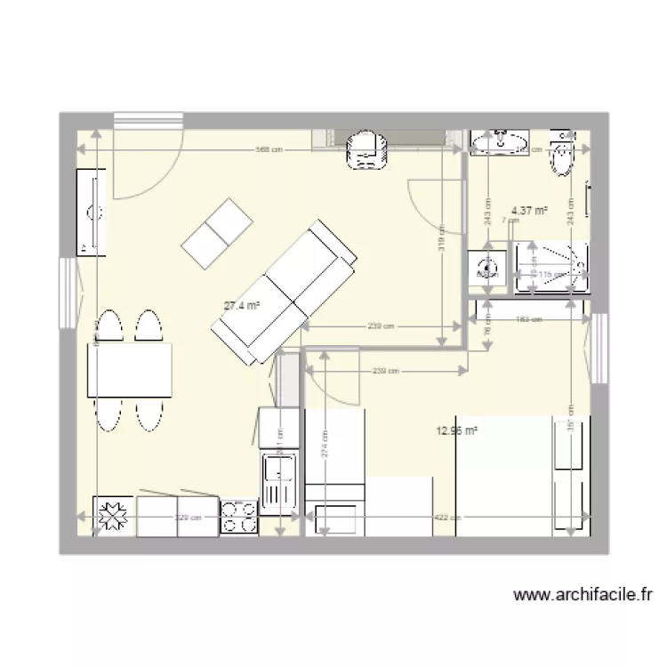 petite maison RDC 1. Plan de 