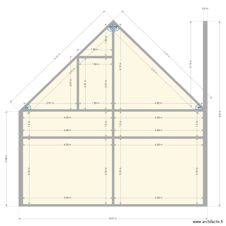 PLAN TOITURE 1. Plan de 0 pièce et 0 m2