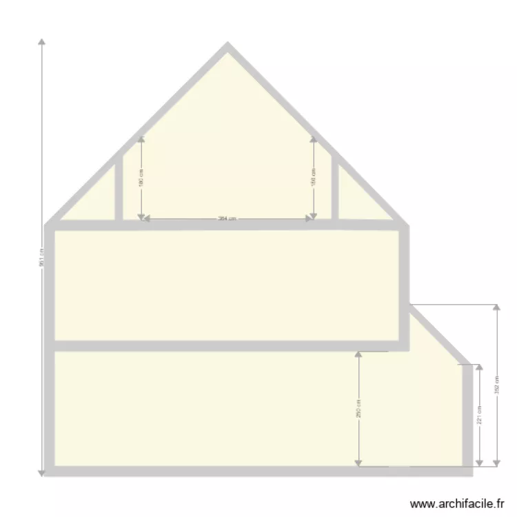 Coupe gara. Plan de 