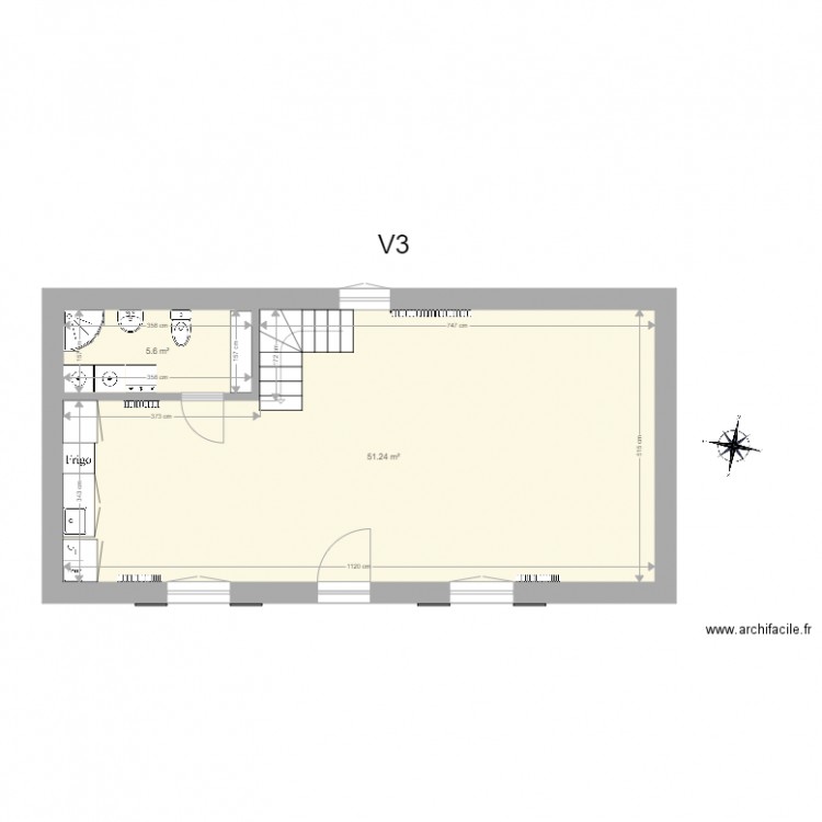 Maison future V3. Plan de 0 pièce et 0 m2