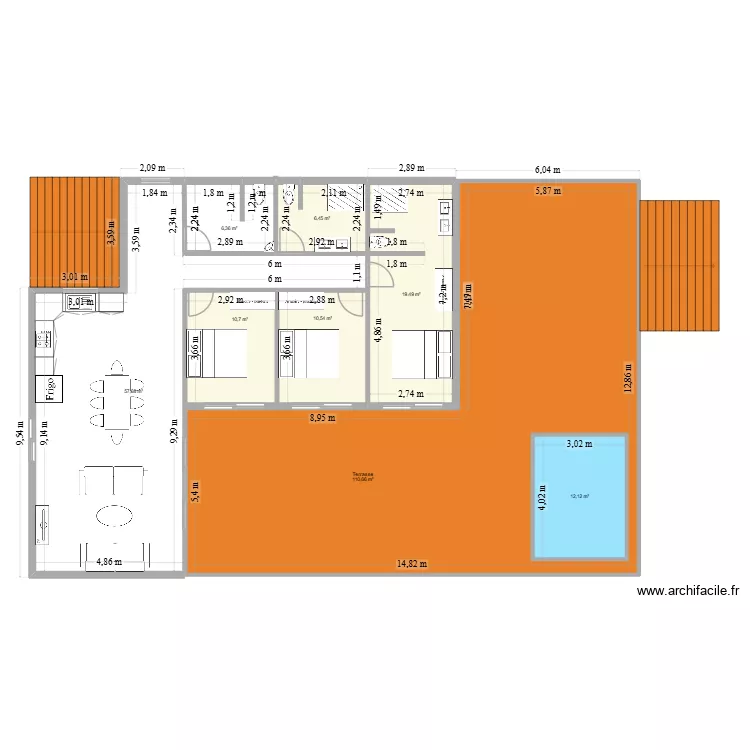 TOUSSON. Plan de 8 et 247 m² TOUSSON. Plan de 8 et 247 m²