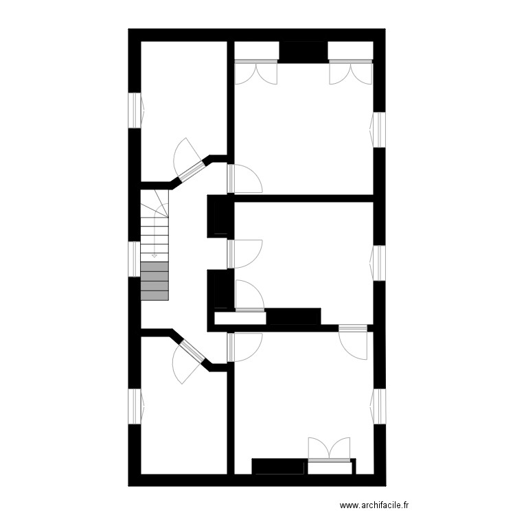 LEFEBVRE SAHURS. Plan de 39 pièces et 227 m2