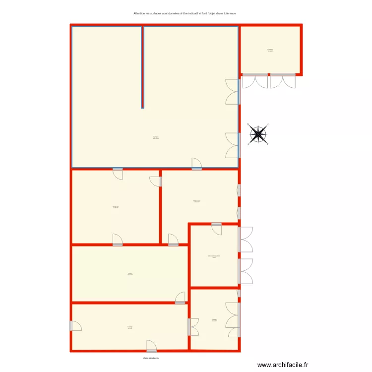 BI 3304 annexes non c&ocirc;t&eacute;. Plan de 