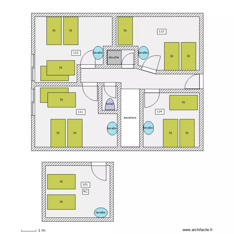 Grange 1ere. Plan de 