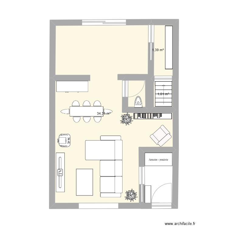 RDC. Plan de 0 pièce et 0 m2
