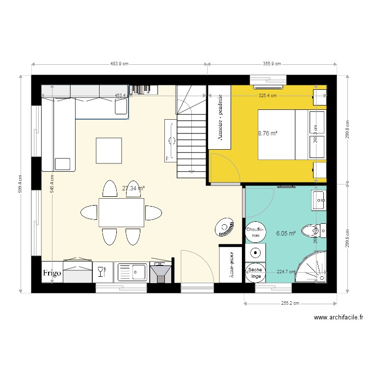 tiro 840 x 600 os120 pas 120 monopente. Plan de 0 pièce et 0 m2