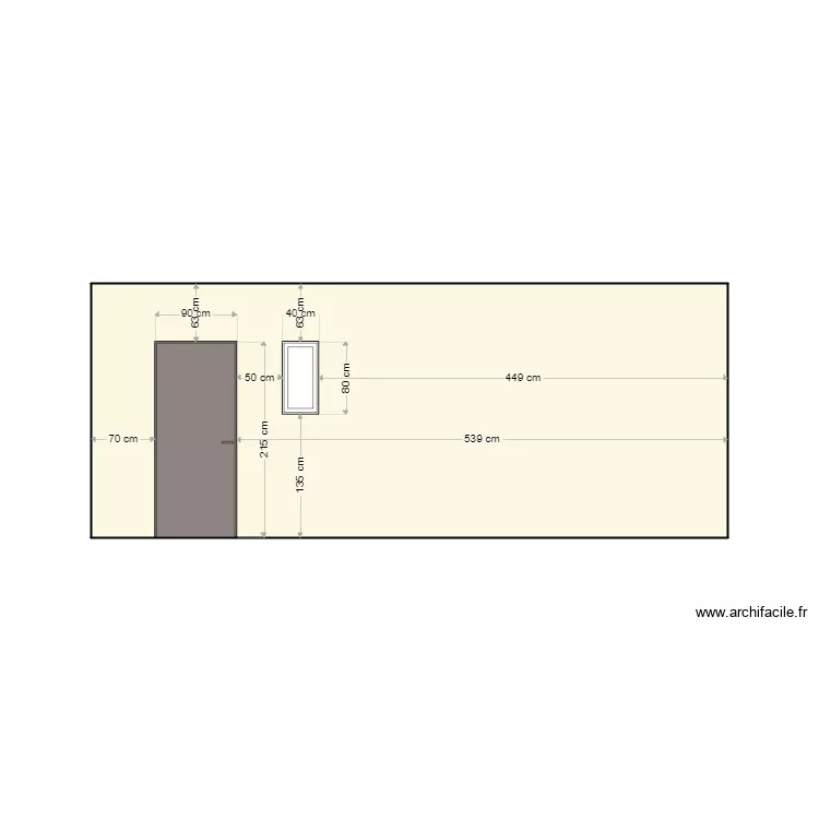 Facade Nord Extension. Plan de 