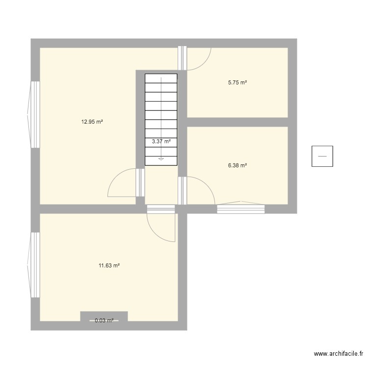 APP1 Etage. Plan de 0 pièce et 0 m2