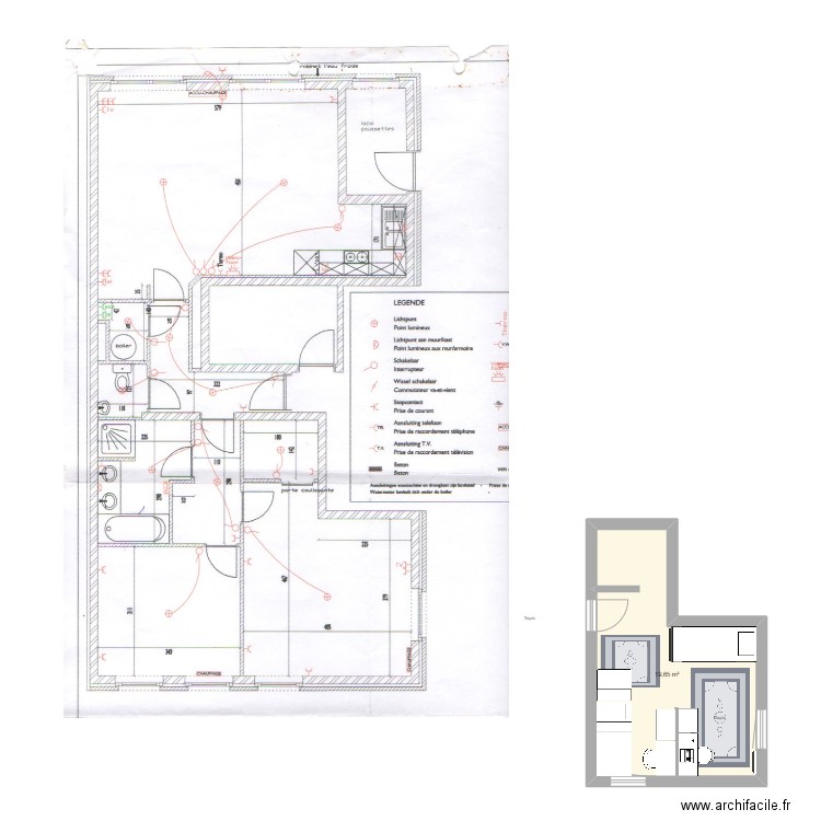 Chambre Filles. Plan de 0 pièce et 0 m2