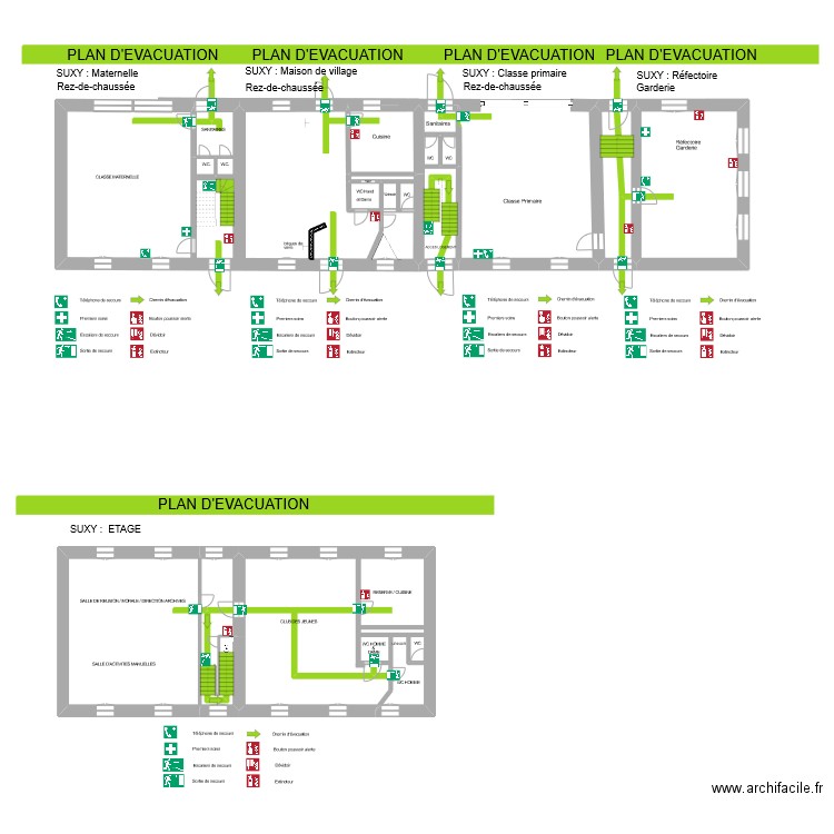 Ecole de Suxy. Plan de 0 pièce et 0 m2