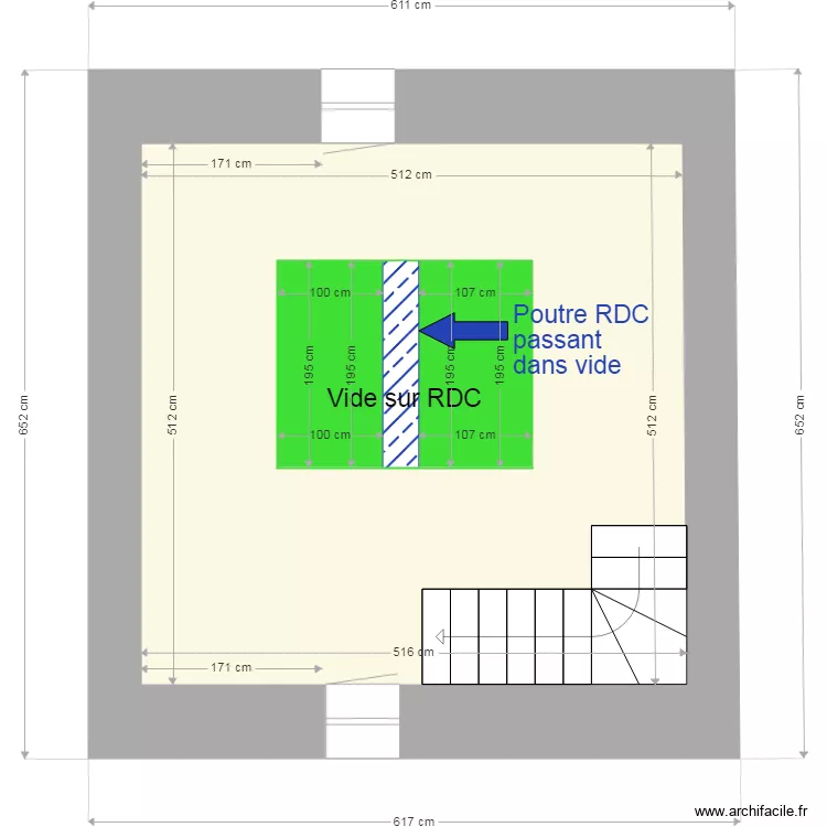 Maison Danion  Plan Etage. Plan de 