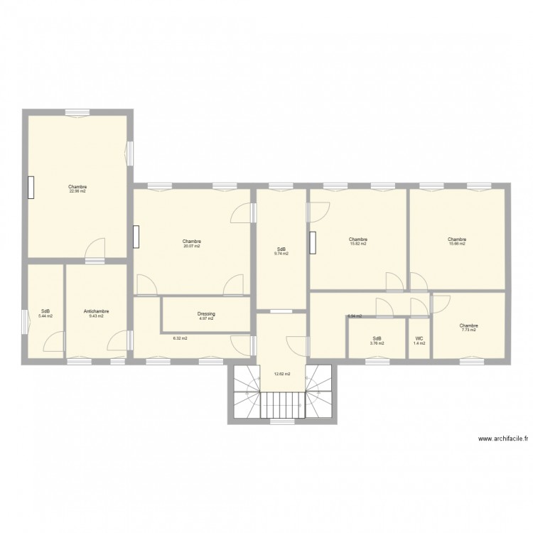 Cusset Etage. Plan de 0 pièce et 0 m2