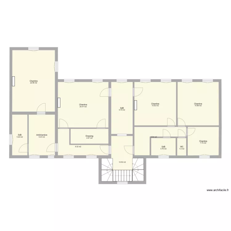 Cusset Etage. Plan de 