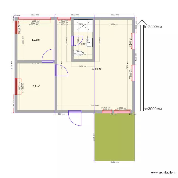 45 888 Кирилл. Plan de 