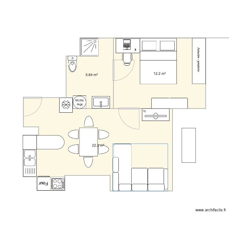 appartement paris. Plan de 0 pièce et 0 m2