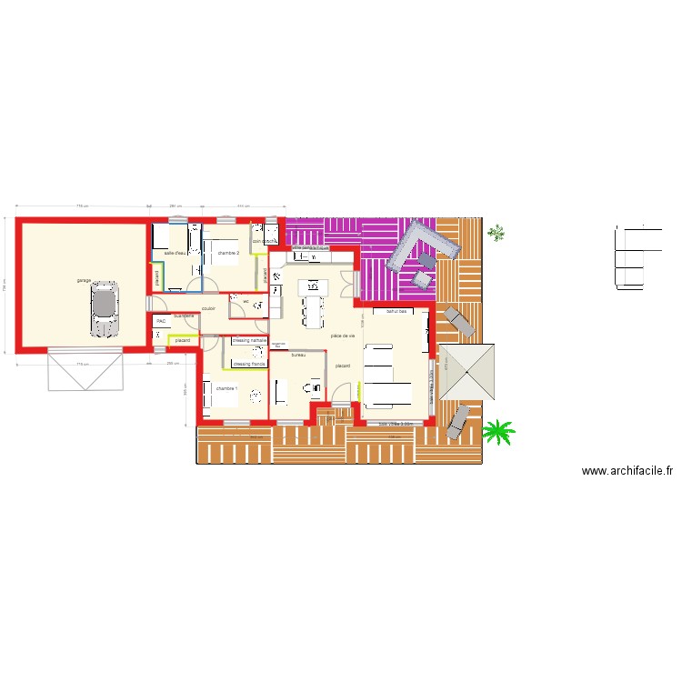 plan jp revu sans toiture presque fini. Plan de 0 pièce et 0 m2