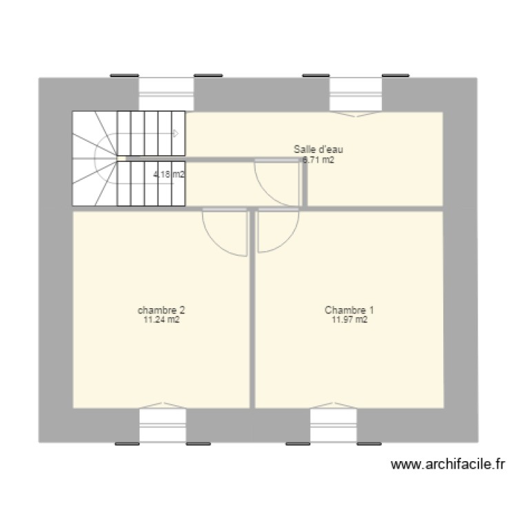 Etage. Plan de 0 pièce et 0 m2