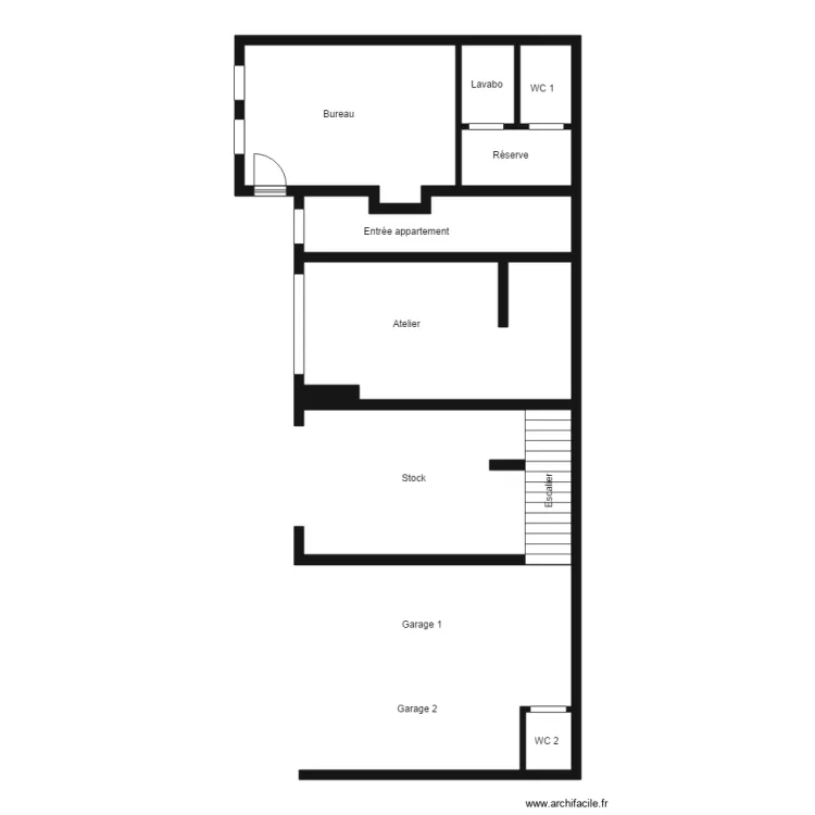 BUREAU COQUART. Plan de 