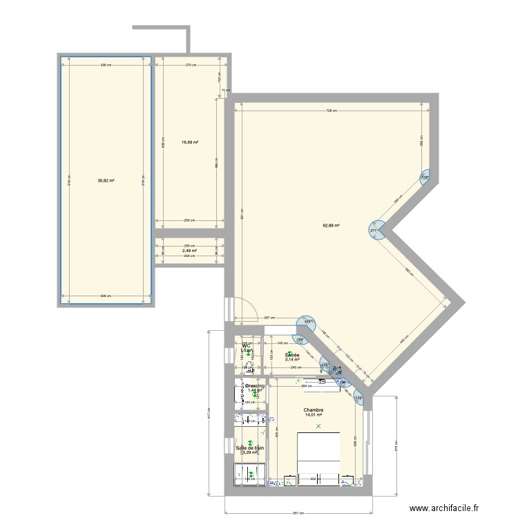Carles. Plan de 0 pièce et 0 m2