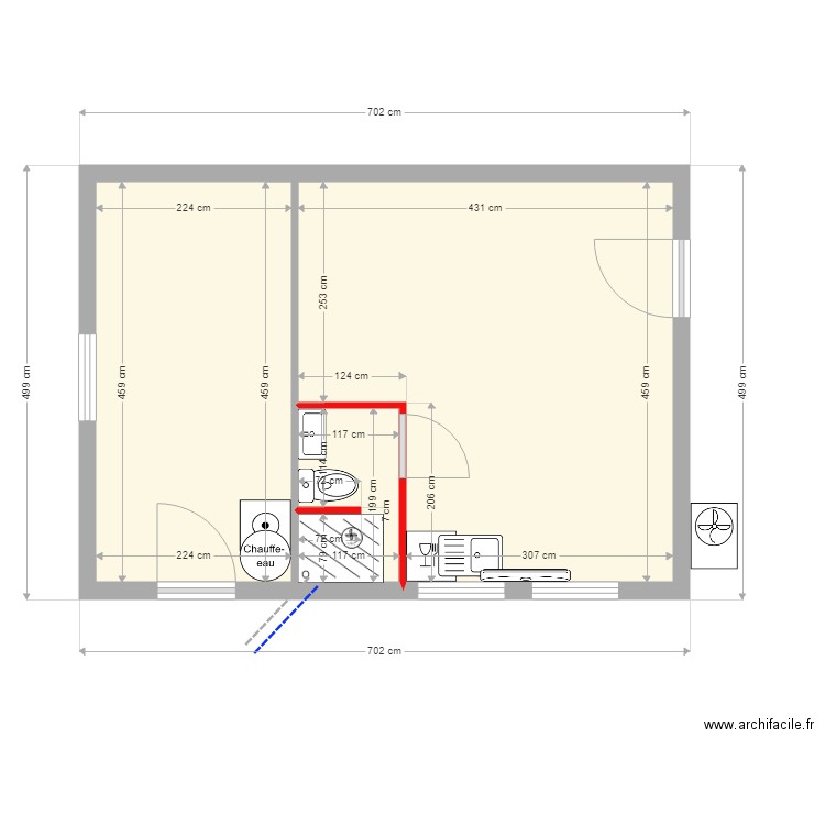 garage actuel 4 Plomberie. Plan de 0 pièce et 0 m2