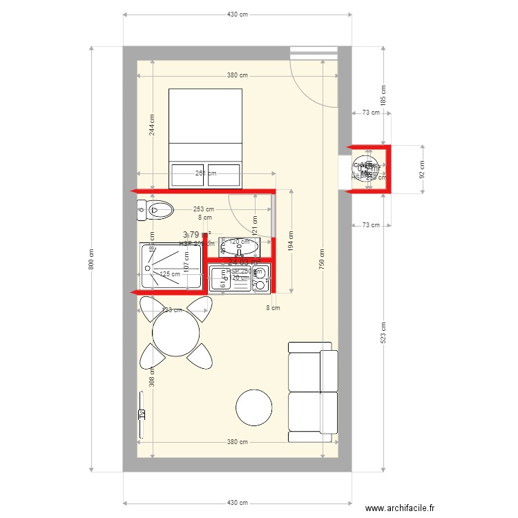 SOBOUL. Plan de 0 pièce et 0 m2