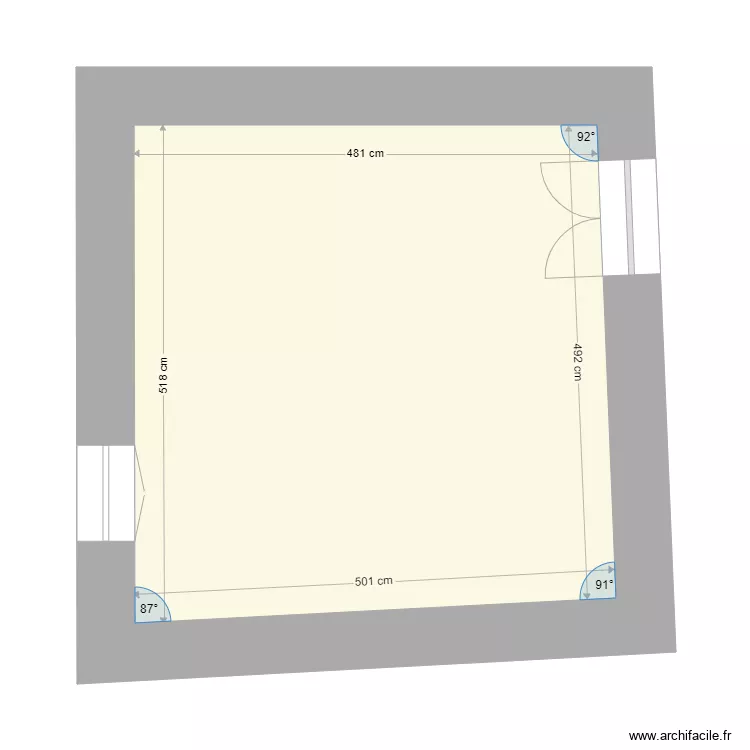 Bergerie ET0-1.VIERGE. Plan de 