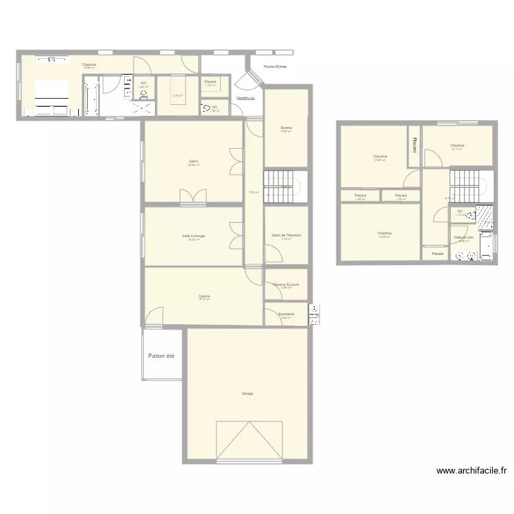 SAINT EVARZEC R10. Plan de 