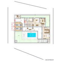 Somone Ngaparou 2 plan rdc meubl&eacute;