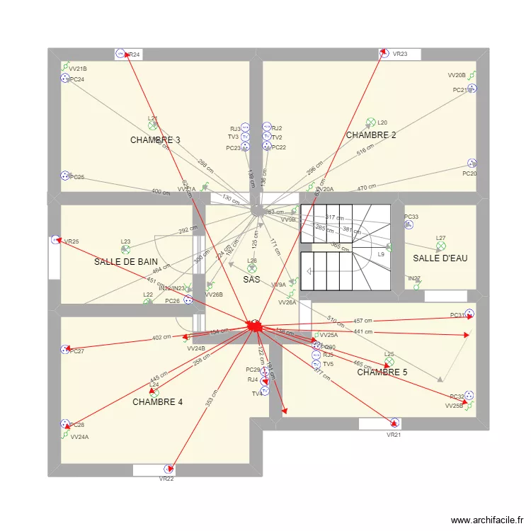 SEMSETTIN ATTALAY ETAGE PIEUVRE. Plan de 