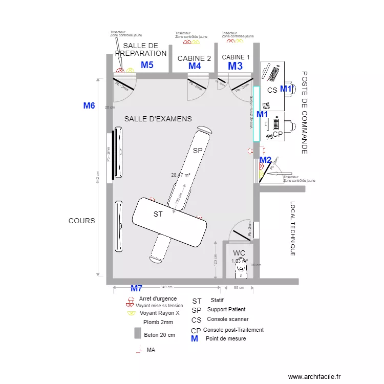 plan implantation. Plan de 