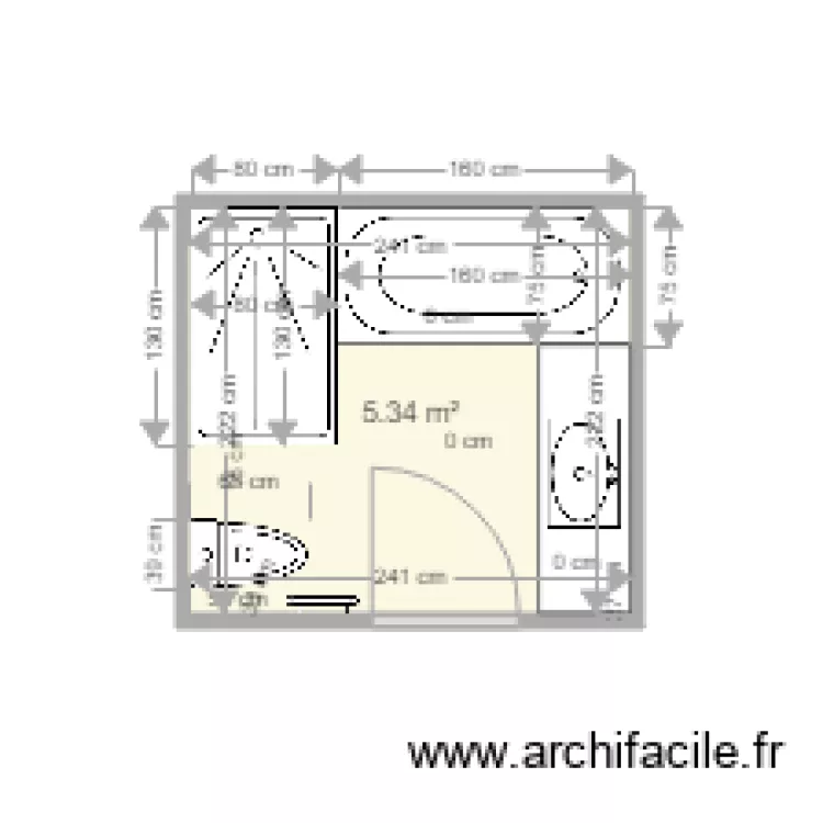 SDB VIDE 2. Plan de SDB VIDE 2. Plan de