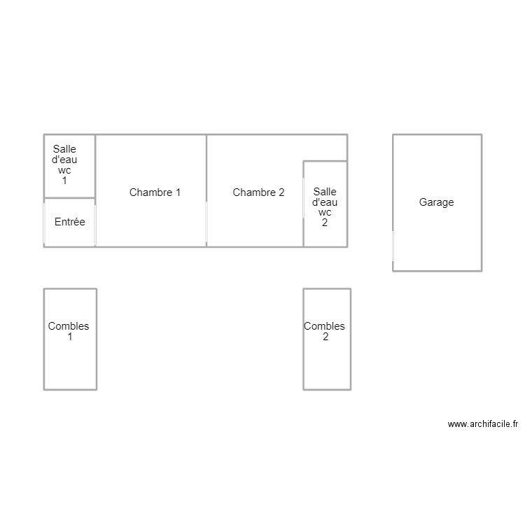 MOELAN SUR MER THIRION. Plan de 5 pièces et 29 m2