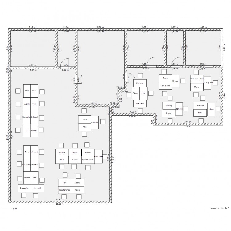 2eme Etage. Plan de 0 pièce et 0 m2