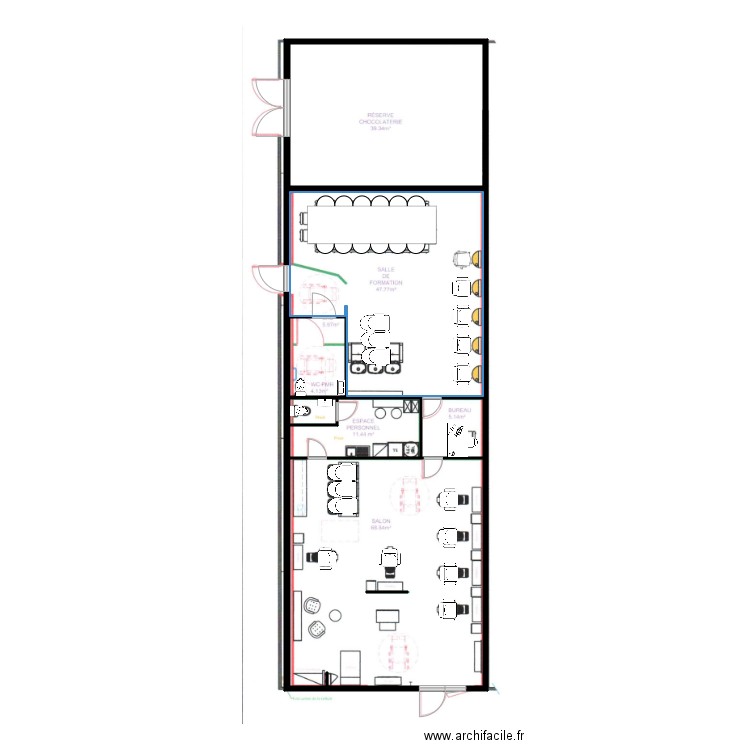 CLEMALY. Plan de 7 pièces et 182 m2