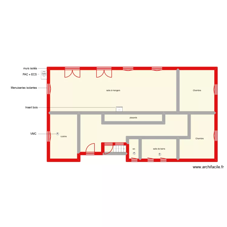 ROQUECAVE Gacien &eacute;tape 2. Plan de 9  et 110 m²