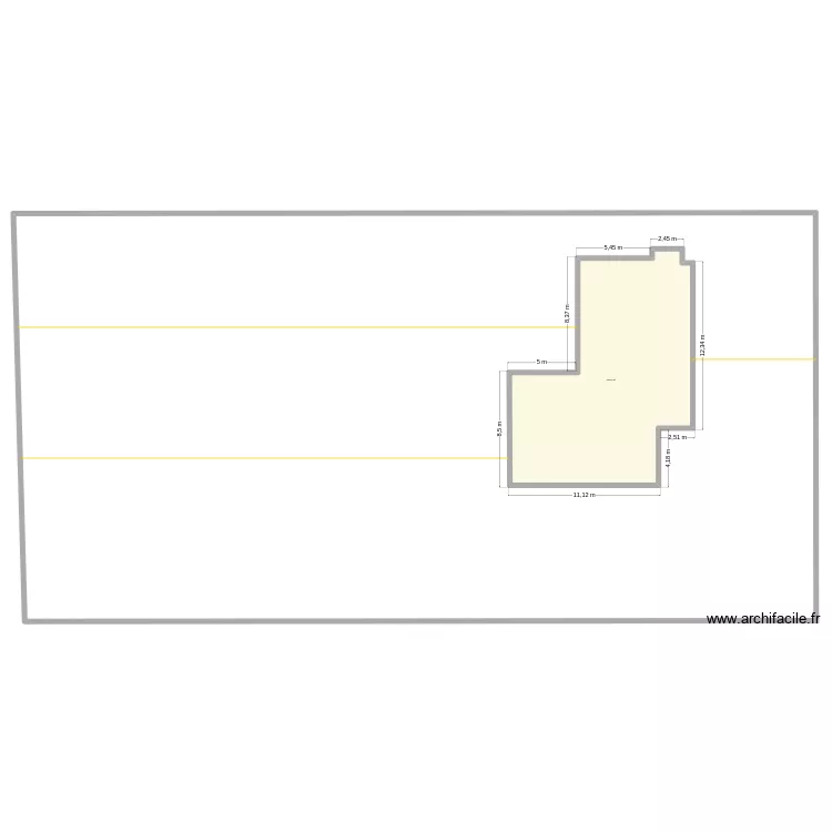 PCONSTRUCTION. Plan de 1  et 164 m²