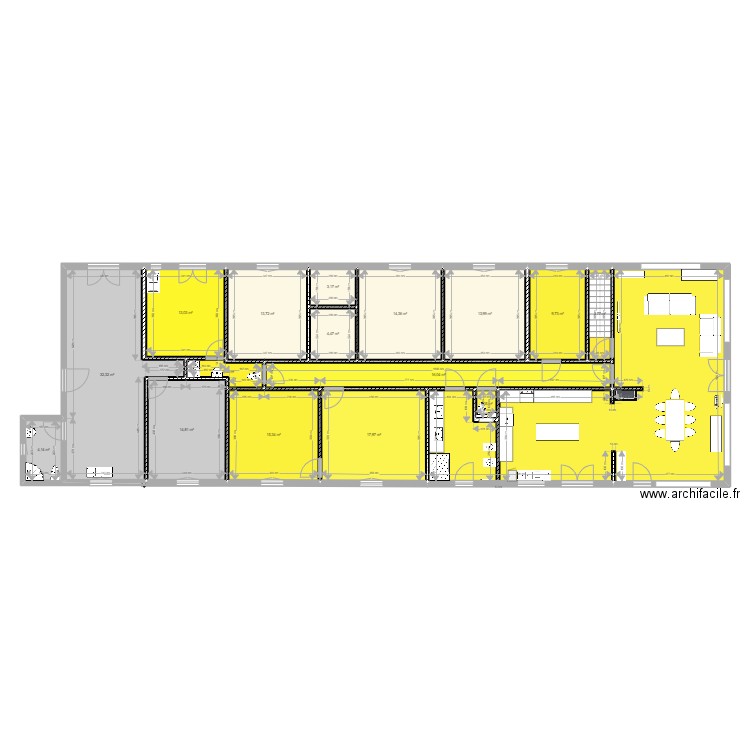 MAISON COMPLETE HELFAUT. Plan de 17 pièces et 255 m2