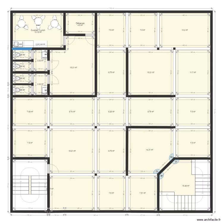 OFFICE DOWN. Plan de 0 pièce et 0 m2 OFFICE DOWN. Plan de 0 pièce et 0 m2