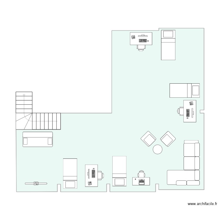 mezzanine. Plan de 0 pièce et 0 m2