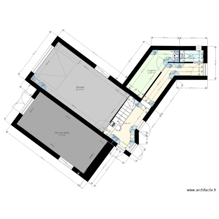 ETOILE garage abri de jardin non meublé. Plan de 0 pièce et 0 m2