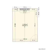 Plan de la pièce dressing