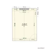 Plan de la pi&egrave;ce dressing