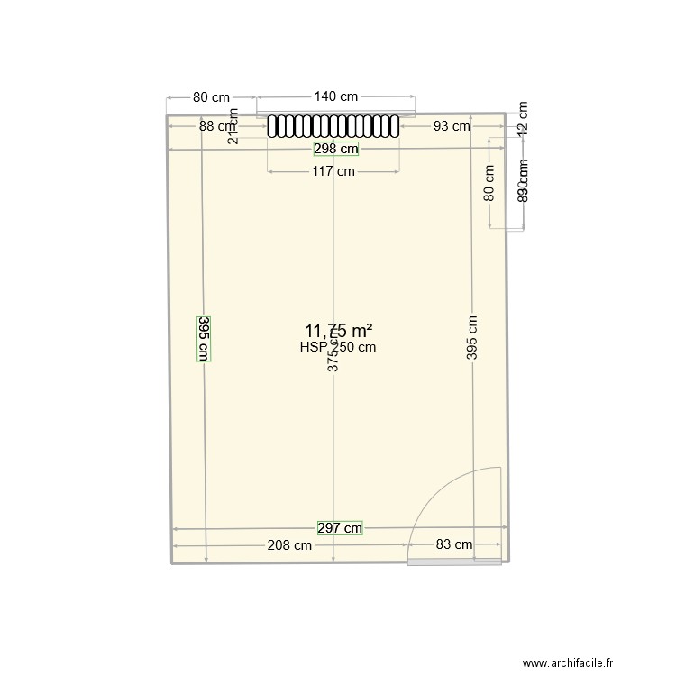 Plan de la pièce dressing. Plan de 0 pièce et 0 m2