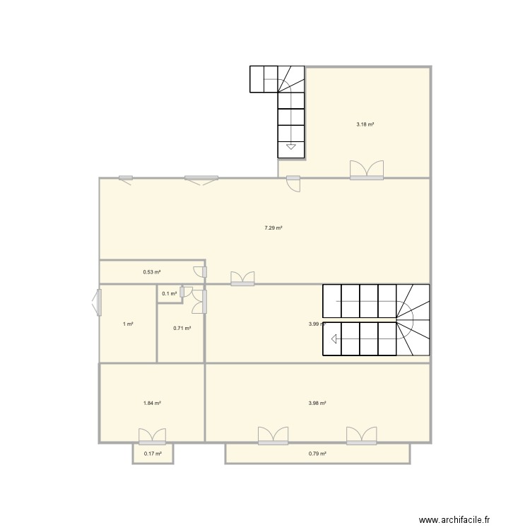 maison V 1er étage . Plan de 0 pièce et 0 m2