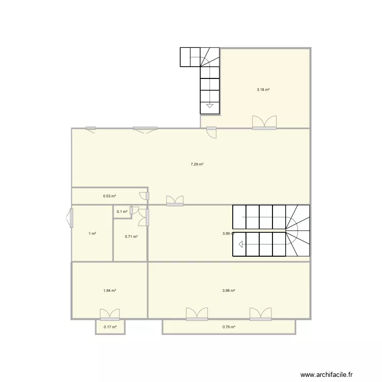 maison V 1er &eacute;tage . Plan de 