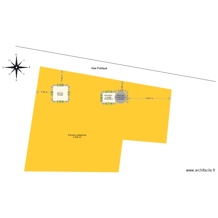 plan moulin. Plan de 0 pièce et 0 m2