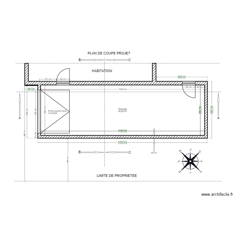 Plan garage / Projet. Plan de 0 pièce et 0 m2