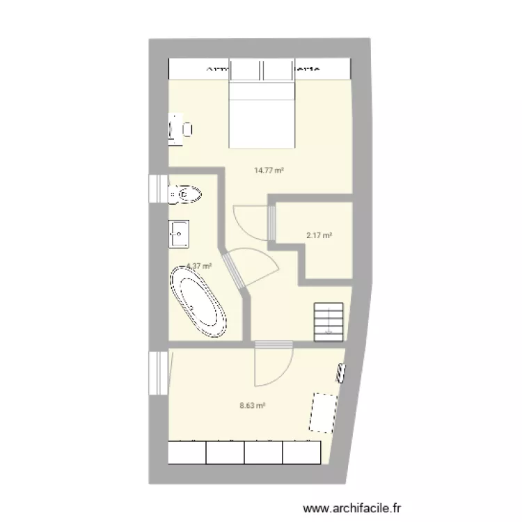 Maison 2e niveau 9. Plan de 